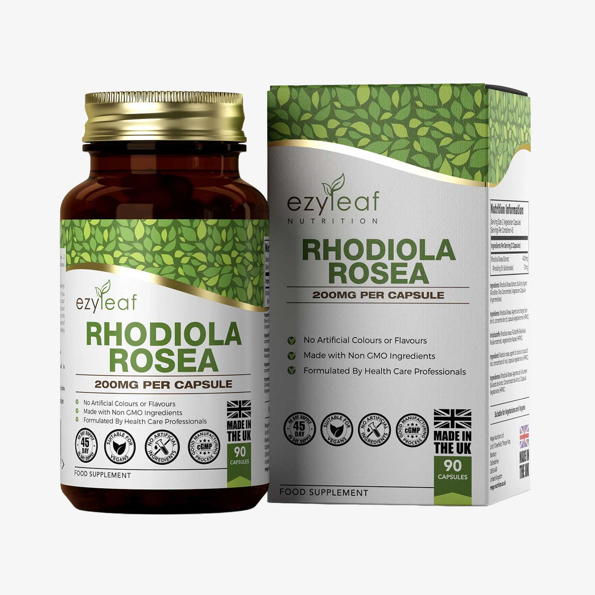 Rhodiola Rosea Capsules by Ezyleaf Nutrition