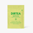 A yellow package of DIRTEA Matcha - Mushroom Superblend with green text and branding.