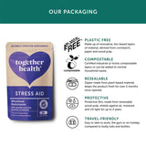Stress Aid Together Health supplement packaging benefits