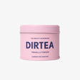 Pink container of DIRTEA Tremella Powder on a white background